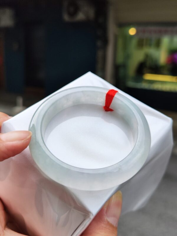 天然緬甸玉A貨｜玻璃種 白月光 正圈厚庄手鐲