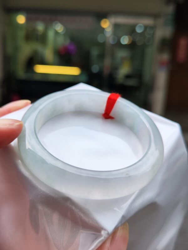 天然緬甸玉A貨｜玻璃種 白月光 正圈厚庄手鐲