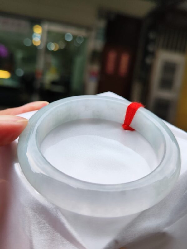 天然緬甸玉A貨｜玻璃種 白月光 正圈厚庄手鐲