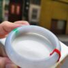 【天然緬甸玉A貨】 飄陽綠正圈厚庄手鐲