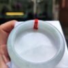 【天然緬甸玉A貨】 冰種白月光正圈厚庄手鐲