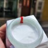 【天然緬甸玉A貨】 冰種白月光正圈厚庄手鐲