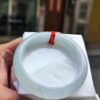 【天然緬甸玉A貨】 冰種白月光正圈厚庄手鐲