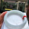 【天然緬甸玉A貨】 冰種白月光正圈厚庄手鐲