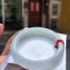 【天然緬甸玉A貨】 冰種白月光正圈厚庄手鐲