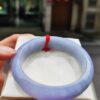 【天然緬甸玉A貨】 濃紫羅蘭正圈超厚庄手鐲