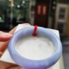 【天然緬甸玉A貨】 濃紫羅蘭正圈超厚庄手鐲