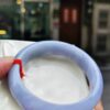 【天然緬甸玉A貨】 濃紫羅蘭正圈超厚庄手鐲