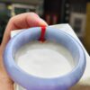 【天然緬甸玉A貨】 濃紫羅蘭正圈超厚庄手鐲