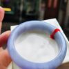 【天然緬甸玉A貨】 濃紫羅蘭正圈超厚庄手鐲