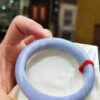 【天然緬甸玉A貨】 濃紫羅蘭正圈超厚庄手鐲