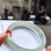 【天然緬甸玉A貨】 放光玻璃種飄陽綠正圈手鐲