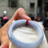 【天然緬甸玉A貨】 紫羅蘭飄花正圈厚庄手鐲