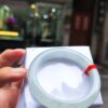 【天然緬甸玉A貨】 冰種白月光正圈厚庄手鐲
