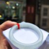 【天然緬甸玉A貨】 冰種白月光正圈厚庄手鐲