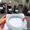 【天然緬甸玉A貨】 冰種白月光正圈厚庄手鐲