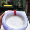 【天然緬甸玉A貨】 濃紫羅蘭正圈厚庄手鐲