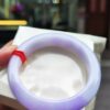 【天然緬甸玉A貨】 濃紫羅蘭正圈厚庄手鐲