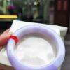 【天然緬甸玉A貨】 濃紫羅蘭正圈厚庄手鐲