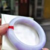 【天然緬甸玉A貨】 濃紫羅蘭正圈厚庄手鐲