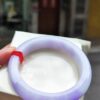 【天然緬甸玉A貨】 濃紫羅蘭正圈厚庄手鐲