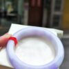 【天然緬甸玉A貨】 濃紫羅蘭正圈厚庄手鐲
