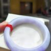 【天然緬甸玉A貨】 濃紫羅蘭正圈厚庄手鐲