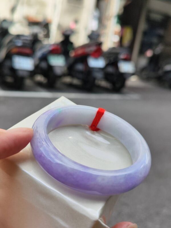 img_0029 天然緬甸玉A貨 濃紫羅蘭春彩正圈厚庄手鐲