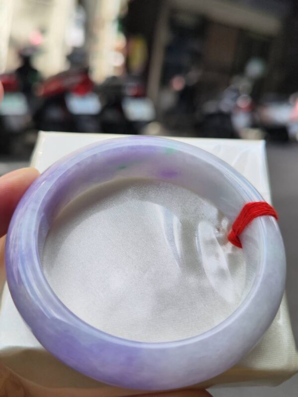 img_0032 天然緬甸玉A貨 濃紫羅蘭春彩正圈厚庄手鐲