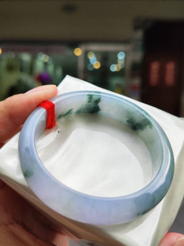 天然緬甸玉A貨 ✨濃艷紫羅蘭飄花正圈手鐲