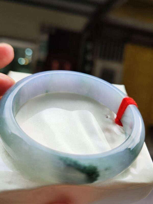 天然緬甸玉A貨 ✨濃艷紫羅蘭飄花正圈手鐲