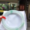 天然緬甸玉A貨｜放光玻璃種飄綠正圈手鐲