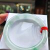 天然緬甸玉A貨｜放光玻璃種飄綠正圈手鐲