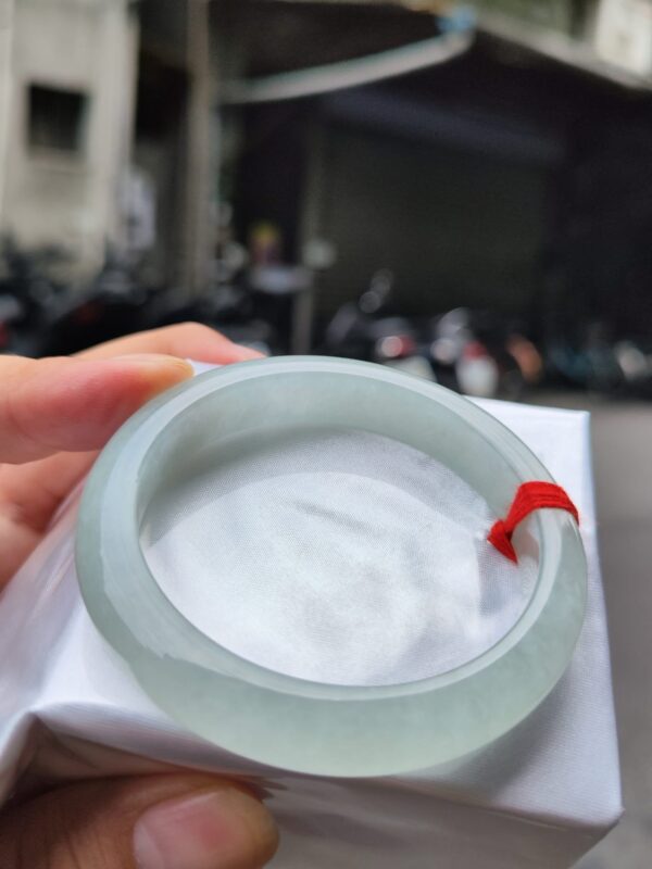 天然緬甸玉A貨【冰種白月光正圈手鐲】