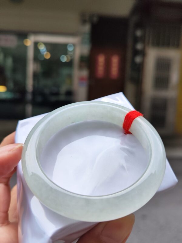 天然緬甸玉A貨】  
✨ 冰種微起光・正圈手鐲