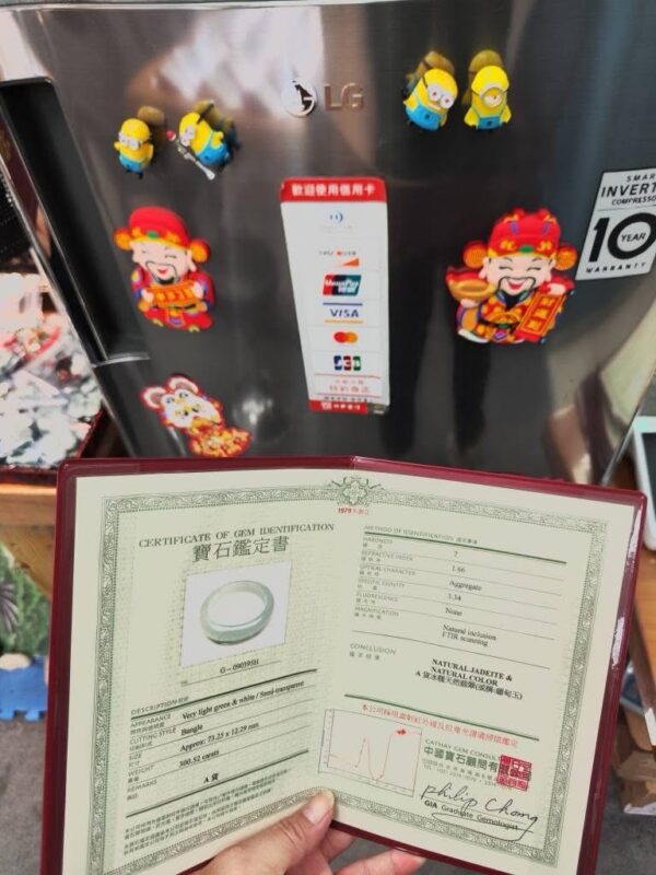 天然緬甸玉A貨】  
✨ 冰種微起光・正圈手鐲