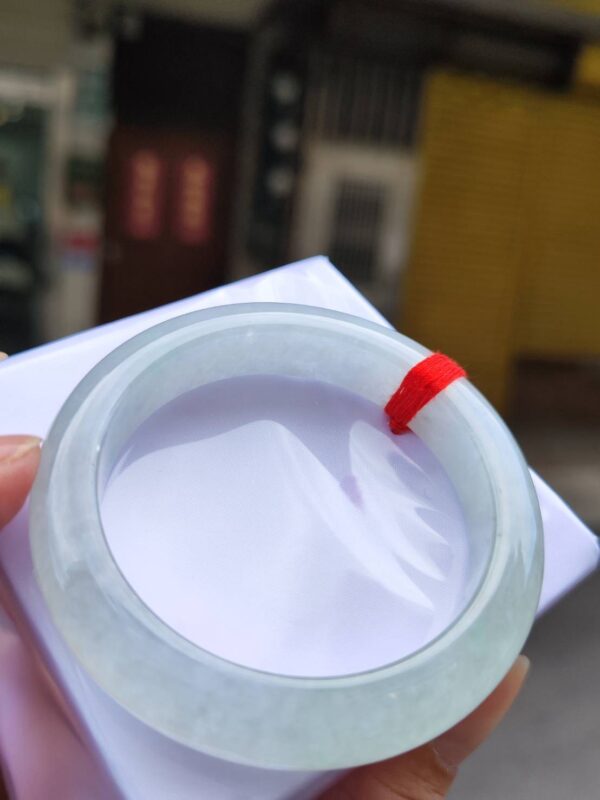 天然緬甸玉A貨】  
✨ 冰種微起光・正圈手鐲