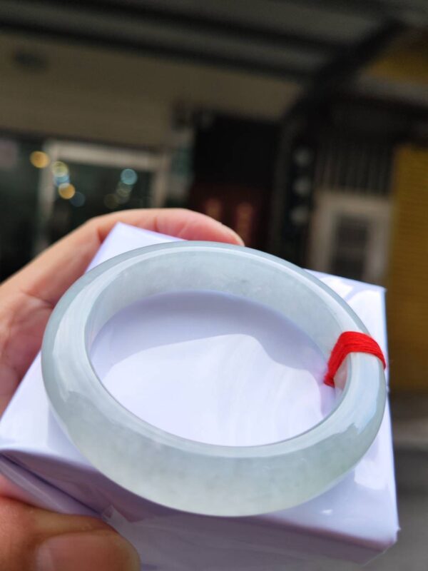 天然緬甸玉A貨】  
✨ 冰種微起光・正圈手鐲