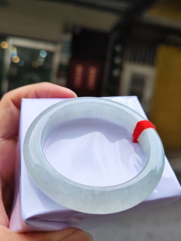 天然緬甸玉A貨】  
✨ 冰種微起光・正圈手鐲