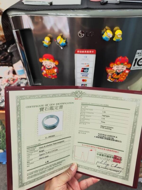 天然緬甸玉A貨】  
💎 放光玻璃種・正圈手鐲