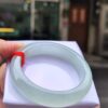 【天然緬甸玉A貨】  
✨ 冰種微起光・正圈手鐲