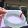 【天然緬甸玉A貨】  
✨ 冰種微起光・正圈手鐲