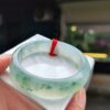 天然緬甸玉A貨 放光玻璃種正圈寬版手鐲