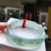 天然緬甸玉A貨 放光玻璃種正圈寬版手鐲