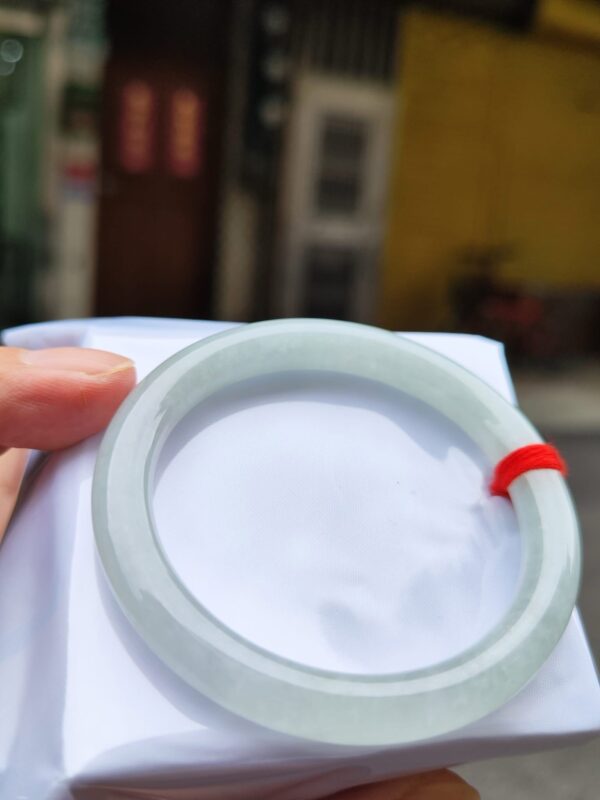 img_0607 天然緬甸玉A貨《冰種白月光正圈手鐲》