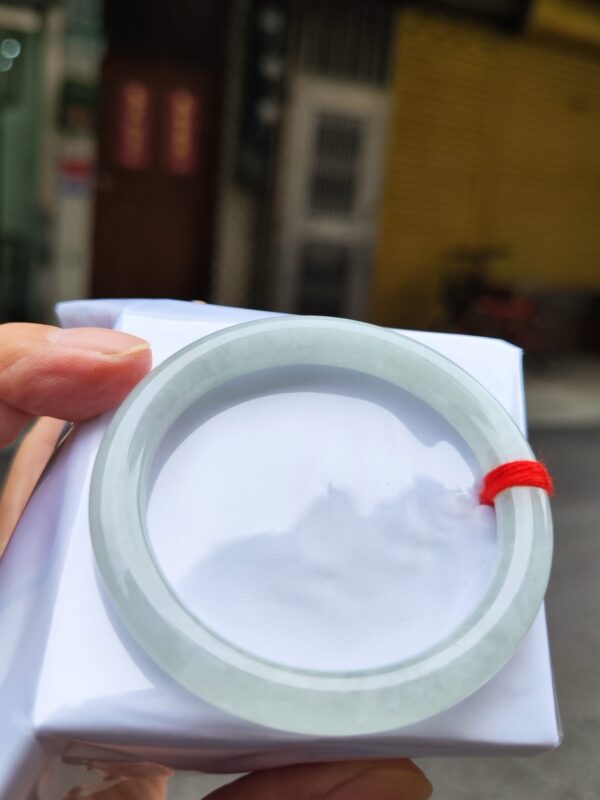 img_0610 天然緬甸玉A貨《冰種白月光正圈手鐲》