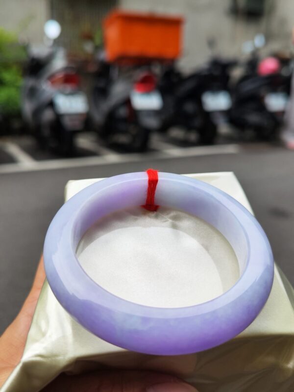 img_0628-2 天然緬甸玉A貨 濃紫羅蘭正圈厚庄手鐲
