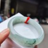 【天然緬甸玉A貨】  
✨ 冰種 微起光膠感重・正圈手鐲