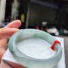 【天然緬甸玉A貨】  
✨ 冰種 微起光膠感重・正圈手鐲