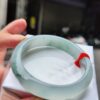 【天然緬甸玉A貨】  
✨ 冰種 微起光膠感重・正圈手鐲